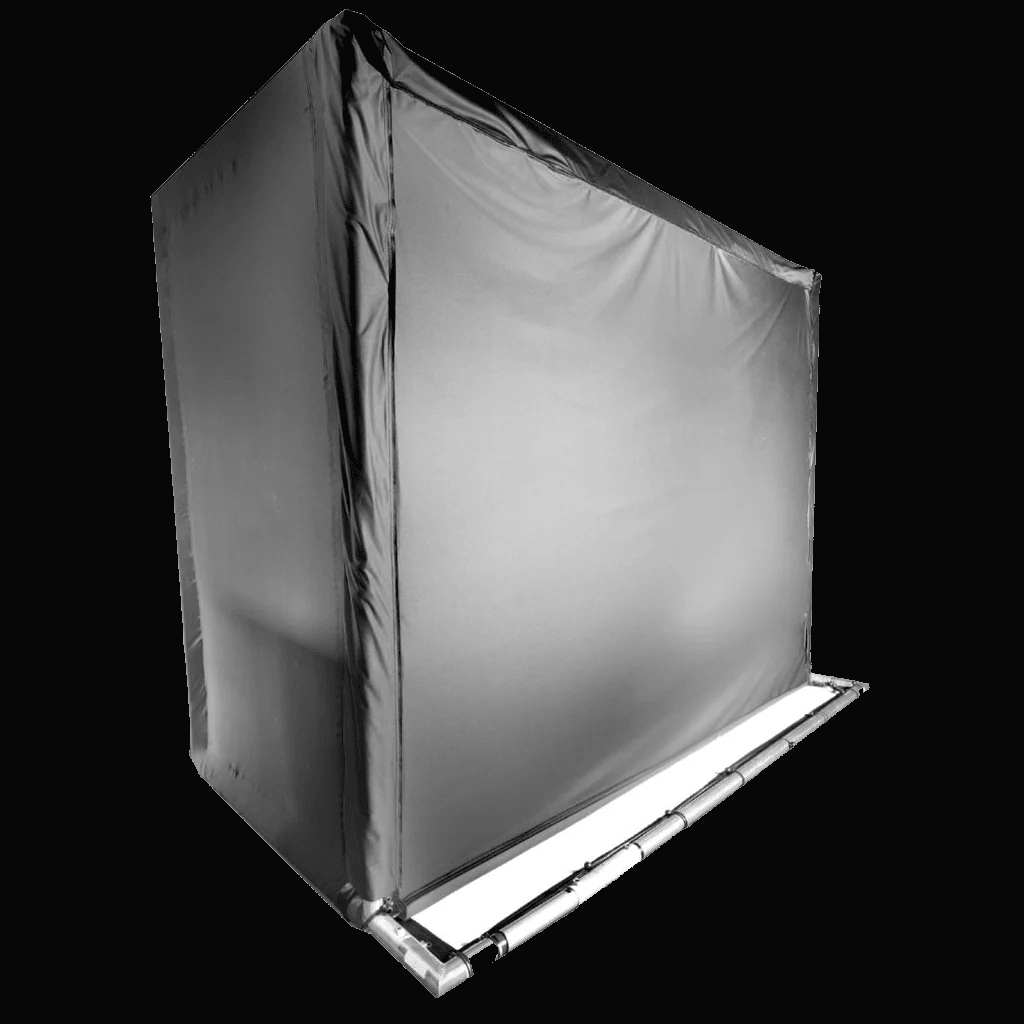 Screen-backing-on-commercial-enclosure